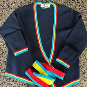 Diane von Furstenberg Navy Wrap Top